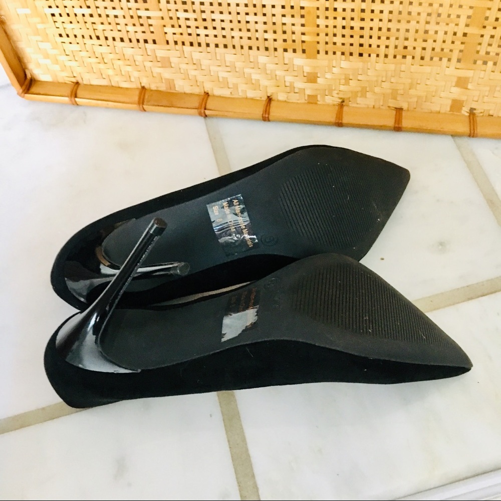❤️ Wild Diva Lounge Black High Heels - Picture 3 of 4